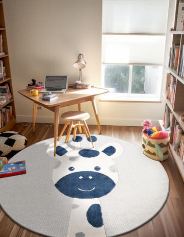 3' x 3' Whimsy Kids Round Rug