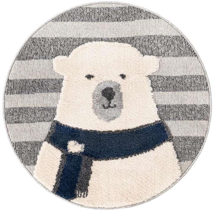3' x 3' Whimsy Kids Round Rug