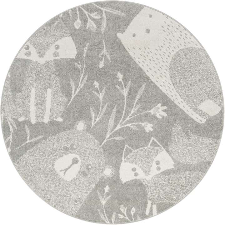 6' x 6' Whimsy Kids Round Rug