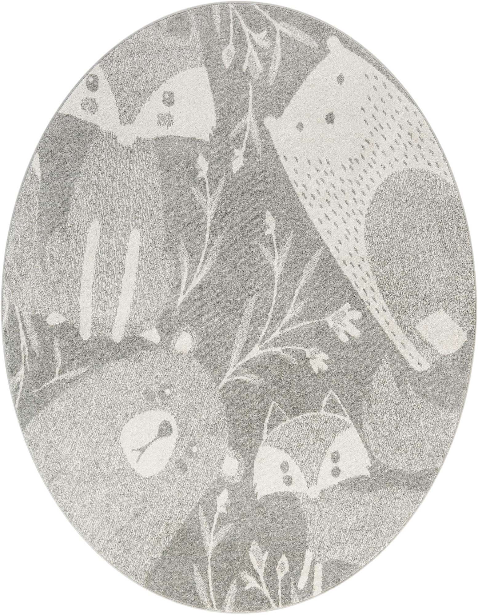 7' x 7' Whimsy Kids Round Rug