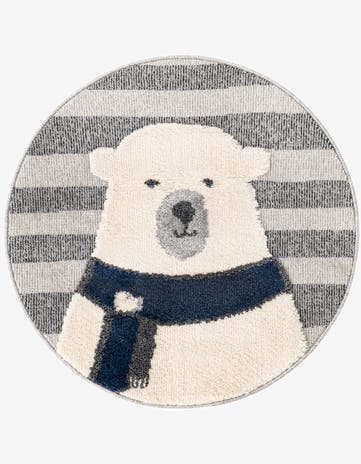 3' x 3' Whimsy Kids Round Rug