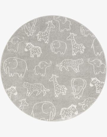 6' x 6' Whimsy Kids Round Rug