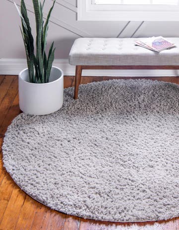 2' x 2' Zermatt Shag Round Rug