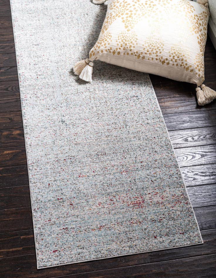 Detail image of 2' 7 x 9' 10 Aqua Runner Rug