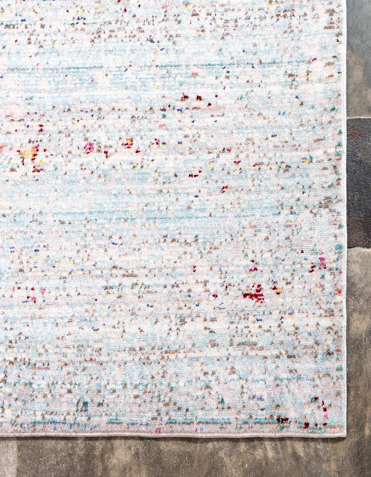 Detail image of 2' 7 x 9' 10 Aqua Runner Rug