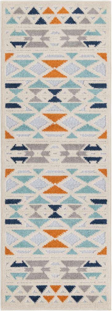 2' x 6' Easy-Clean Aruba Indoor / Outdoor Runner Rug