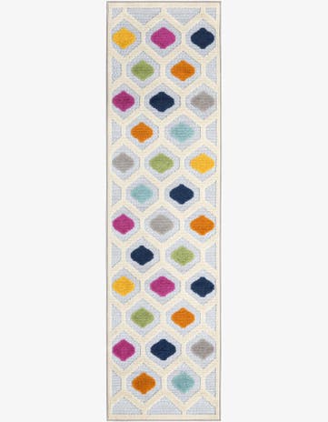 Gray Easy-Clean Aruba Indoor / Outdoor Runner Rug