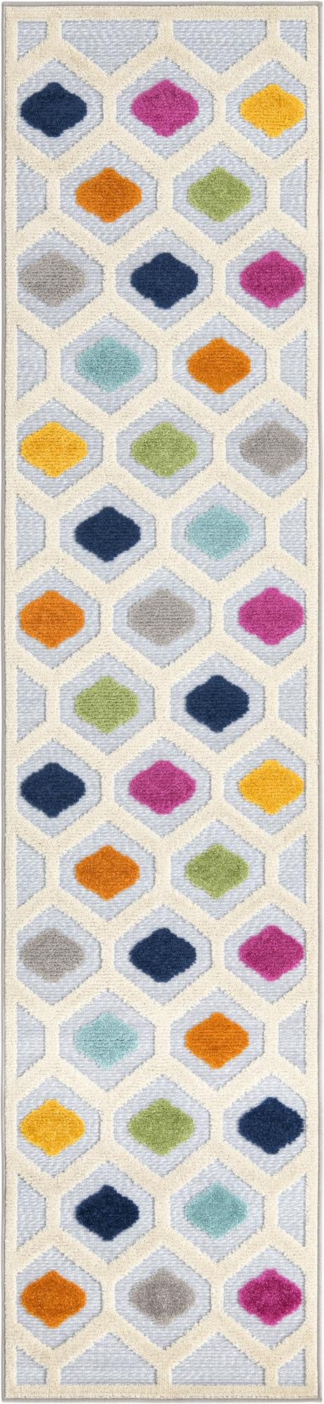 2' x 10'  Washable Aruba Indoor / Outdoor Runner Rug