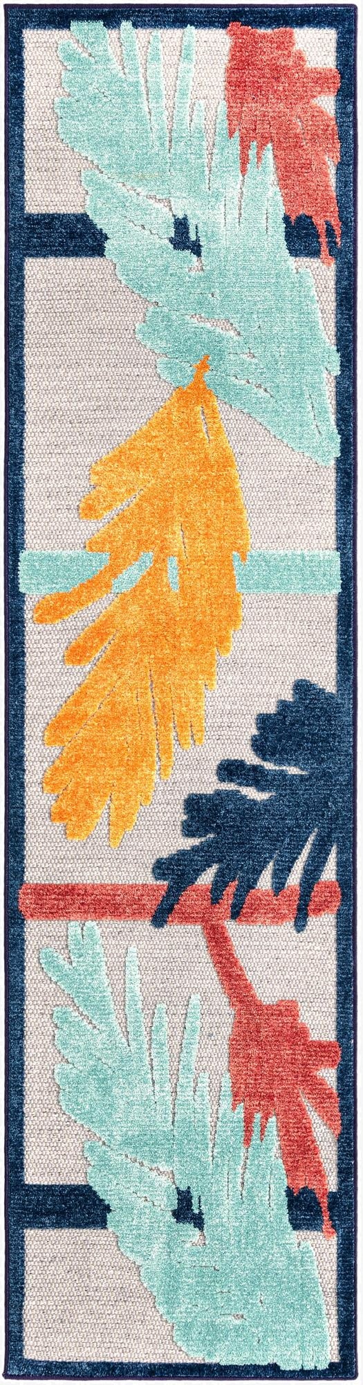 2' x 8'  Washable Belize Indoor / Outdoor Runner Rug