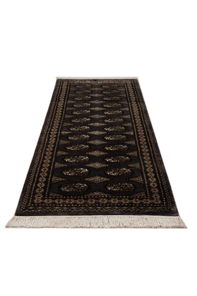 Detail image of 2' 7 x 7' 11 Hand Knotted Bokhara Oriental Runner Rug