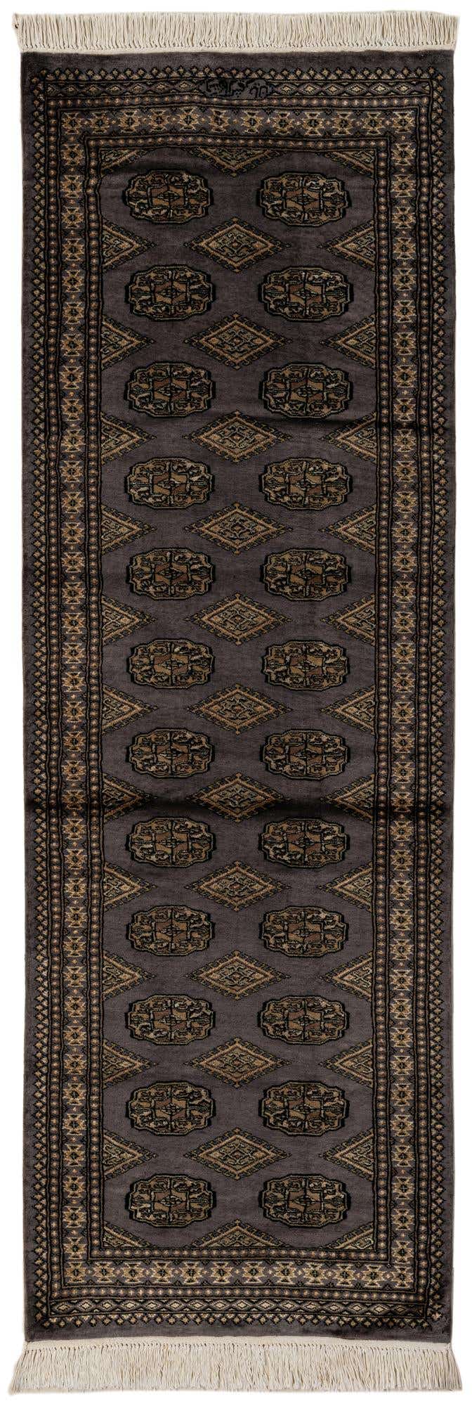 2' 7 x 7' 11 Hand Knotted Bokhara Oriental Runner Rug