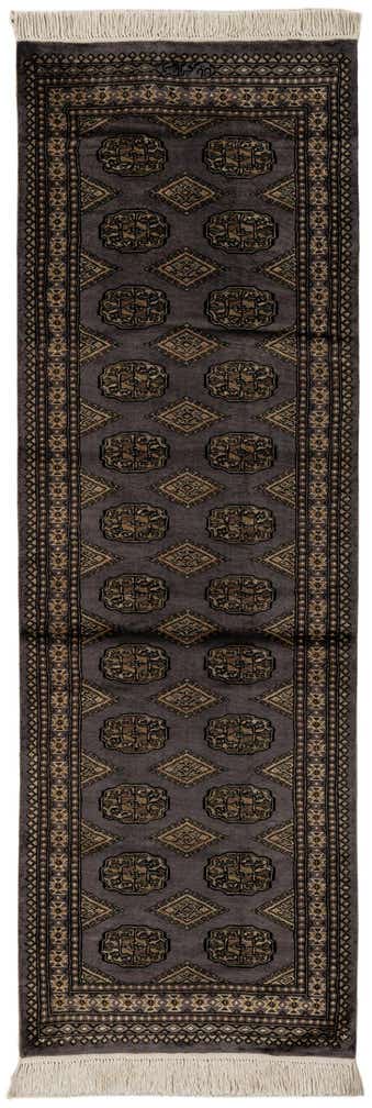 2' 7 x 7' 11 Hand Knotted Bokhara Oriental Runner Rug