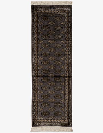 2' 7 x 7' 11 Hand Knotted Bokhara Oriental Runner Rug