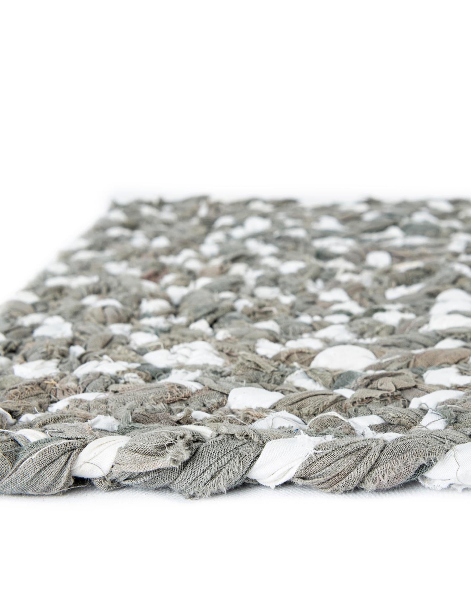 2' 6 x 6' 1 Handmade Braided Chindi Runner Rug