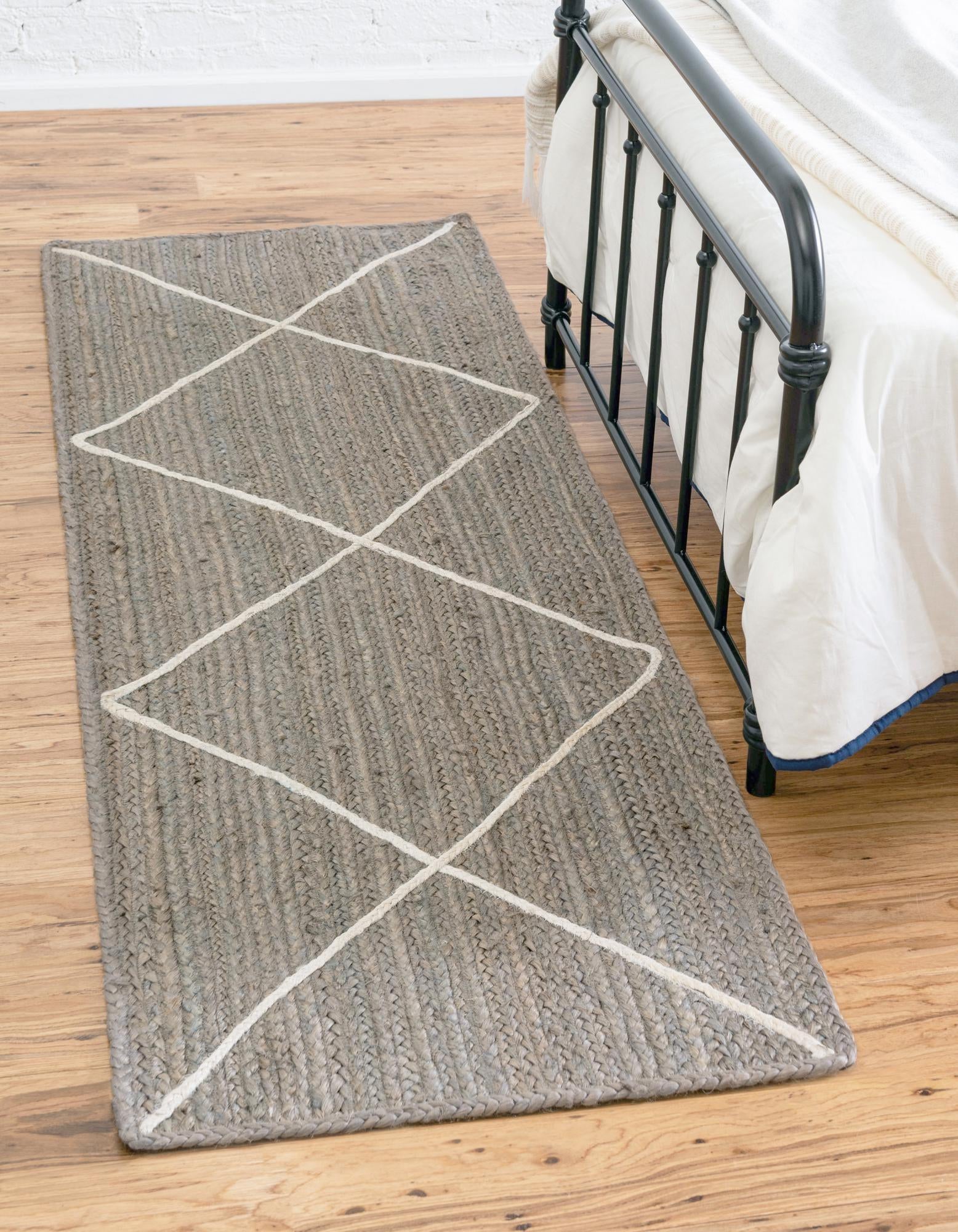 2' 2 x 8' 2 Handmade Braided Jute Runner Rug