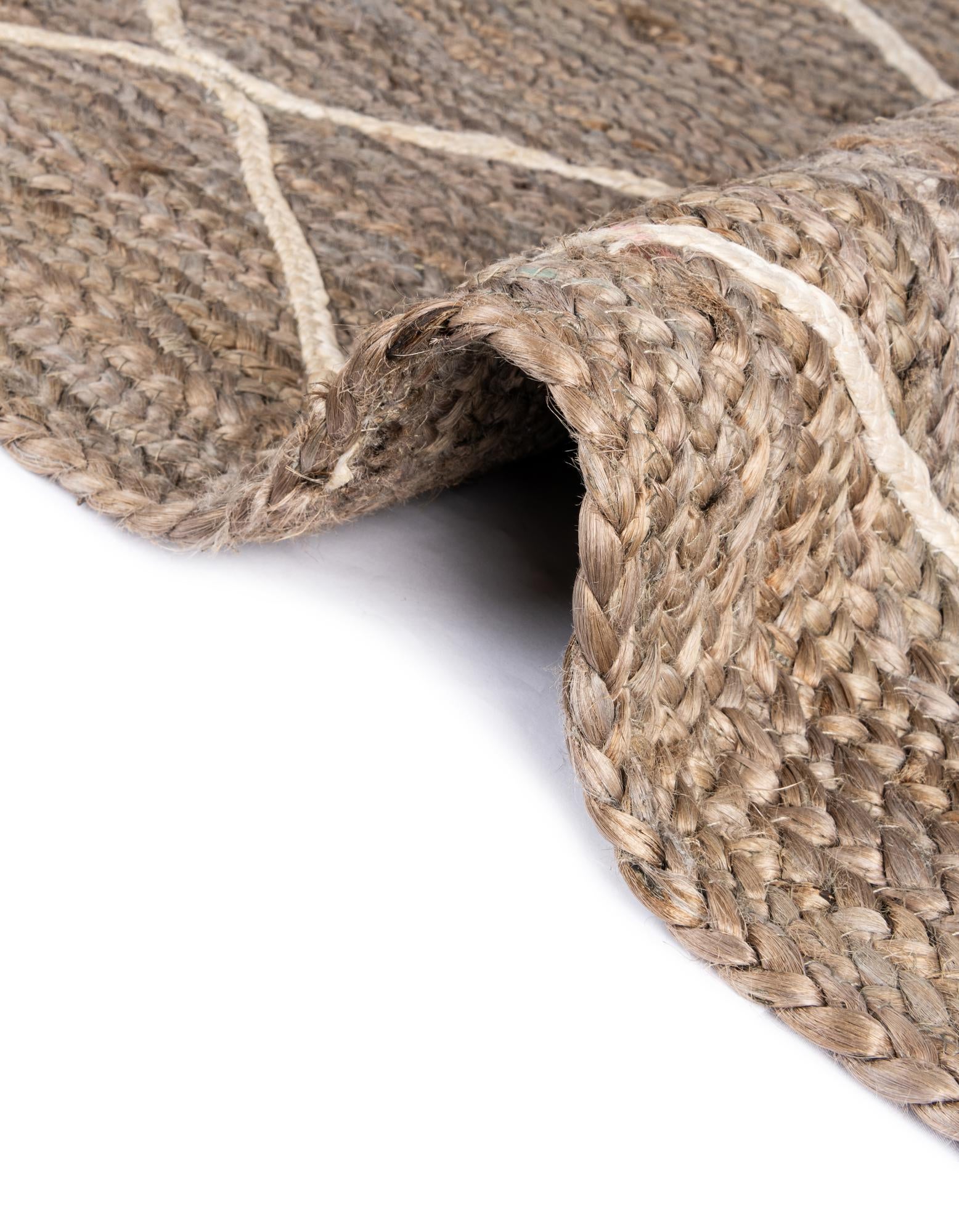 2' 2 x 8' 2 Handmade Braided Jute Runner Rug