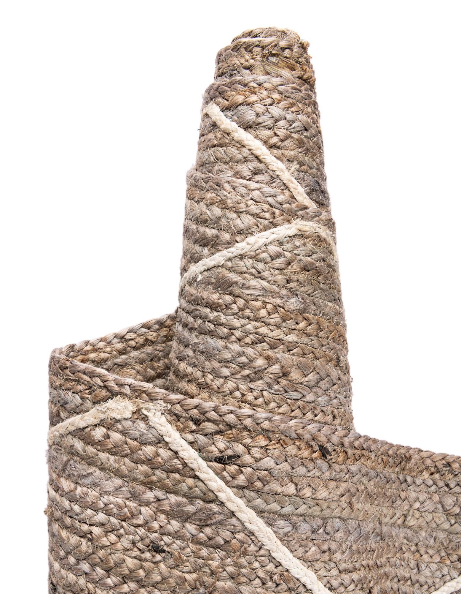 2' 2 x 8' 2 Handmade Braided Jute Runner Rug