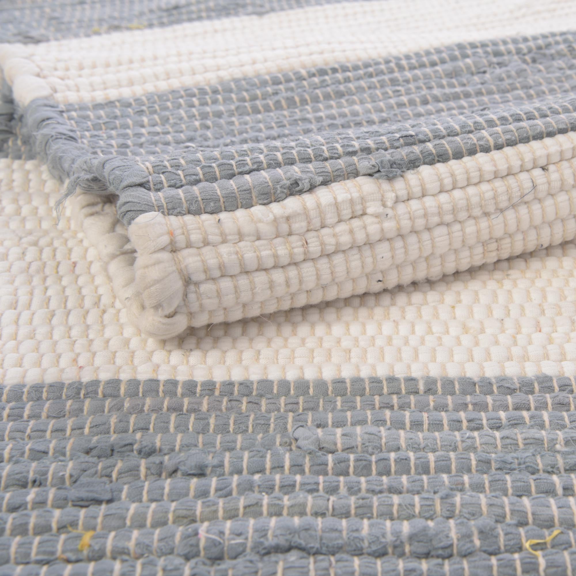 2' x 5' 1 Hand Woven Chindi Rag Runner Rug