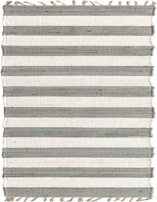 Detail image of 2' 2 x 12' Hand Woven Chindi Rag Runner Rug
