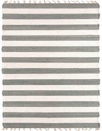 Detail image of 2' 6 x 16' 5 Hand Woven Chindi Rag Runner Rug