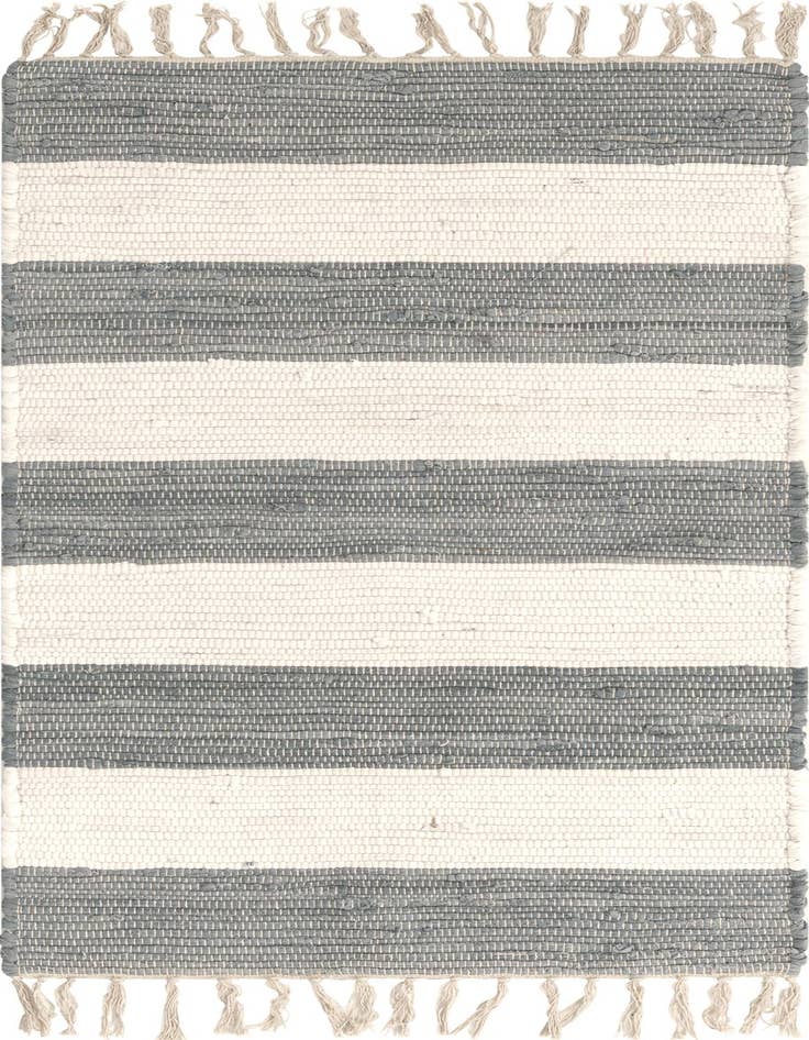 Detail image of 2' x 4' 1 Hand Woven Chindi Rag Runner Rug