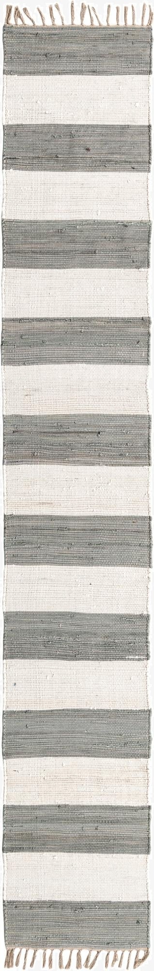 2' 2 x 12'  Hand Woven Chindi Rag Runner Rug