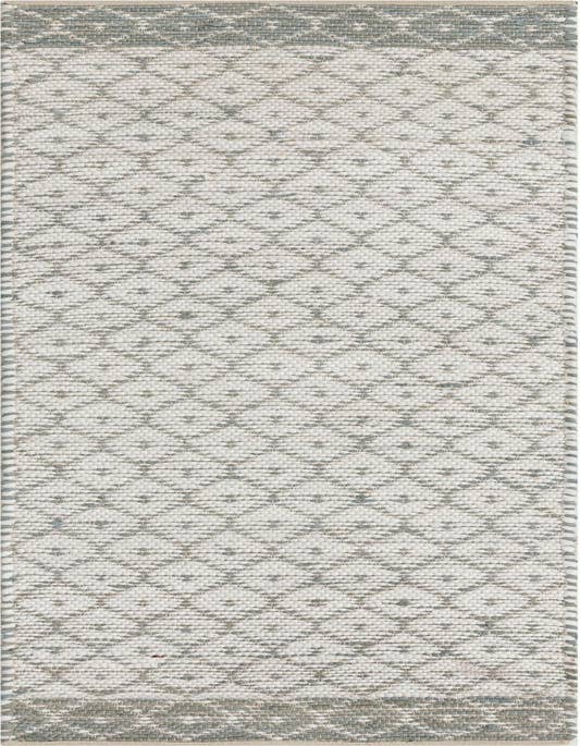 Detail image of 2' 7 x 10' Hand Woven Chindi Trellis Runner Rug