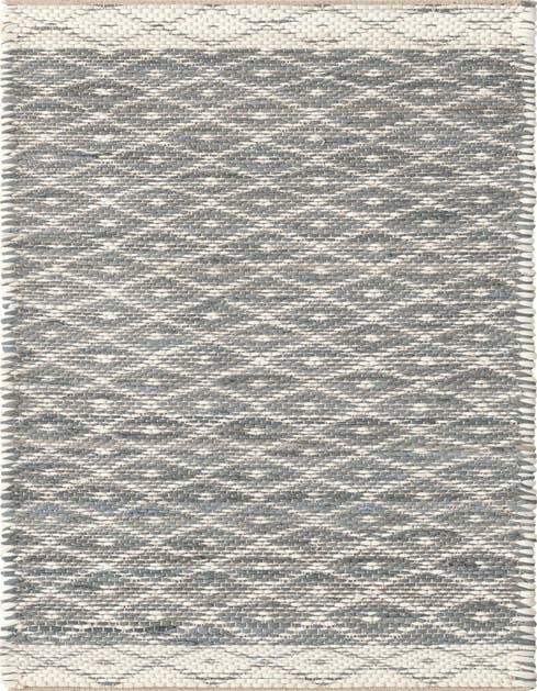 Detail image of 2' 2 x 8' Hand Woven Chindi Trellis Runner Rug