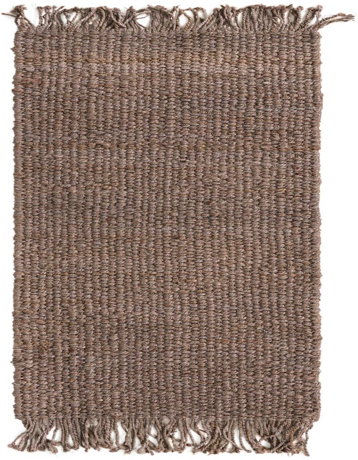 Detail image of 2' 7 x 6' 1 Hand Woven Chunky Jute Runner Rug