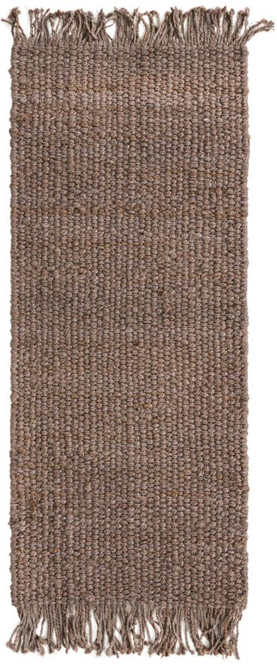 Detail image of 2' 7 x 6' 1 Hand Woven Chunky Jute Runner Rug