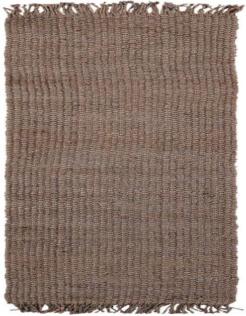 Detail image of 2' 7 x 10' Hand Woven Chunky Jute Runner Rug