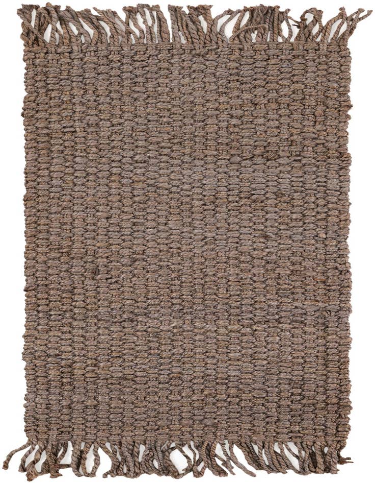 Detail image of 2' x 4' 1 Hand Woven Chunky Jute Runner Rug
