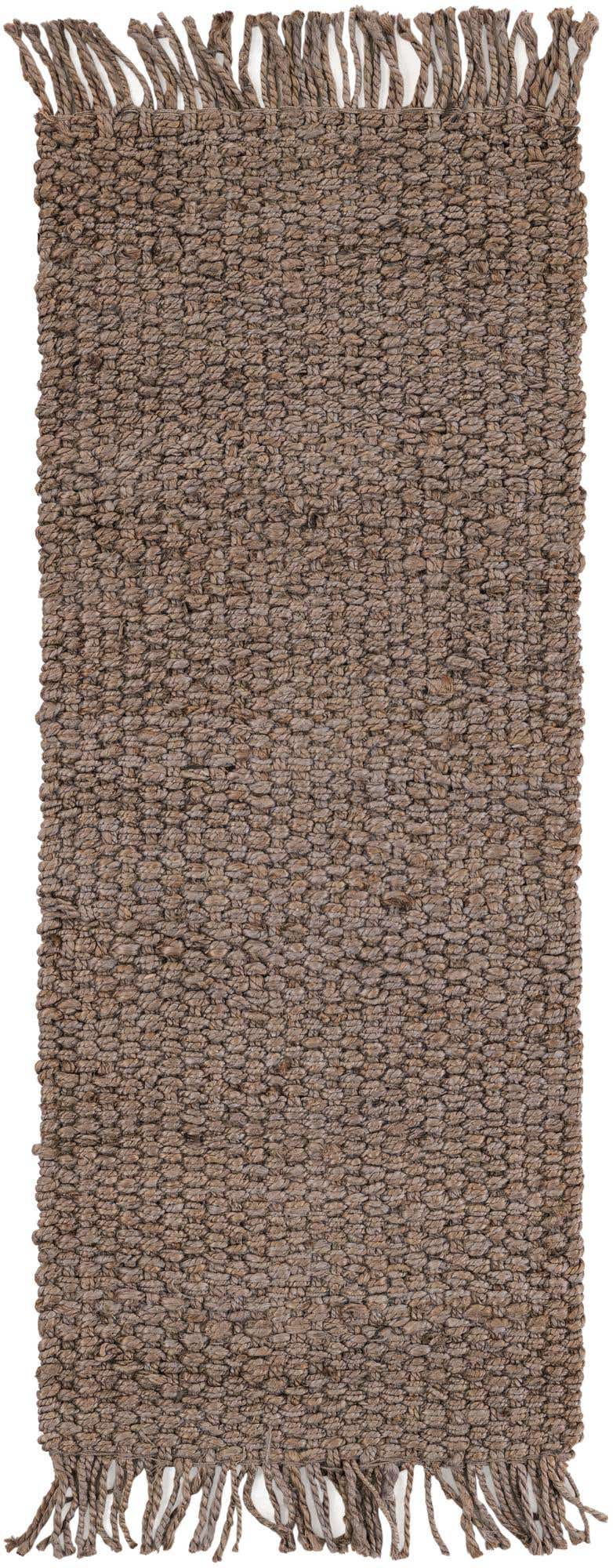 2' x 5' 1 Hand Woven Chunky Jute Runner Rug
