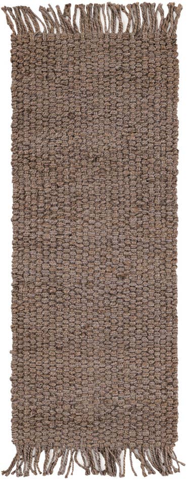 Detail image of 2' x 5' 1 Hand Woven Chunky Jute Runner Rug
