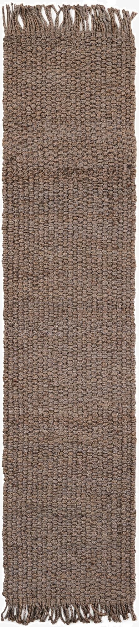 Primary image 2' x 8'  Hand Woven Chunky Jute Runner Rug