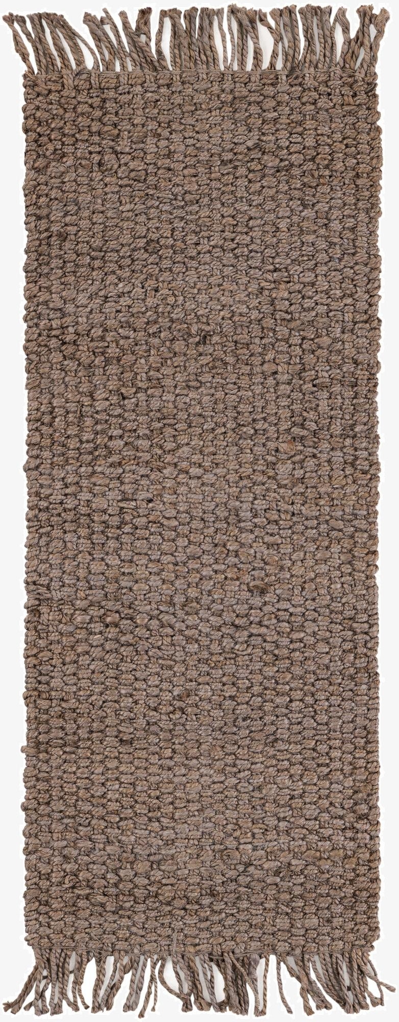Primary image 2' x 5' 1  Hand Woven Chunky Jute Runner Rug