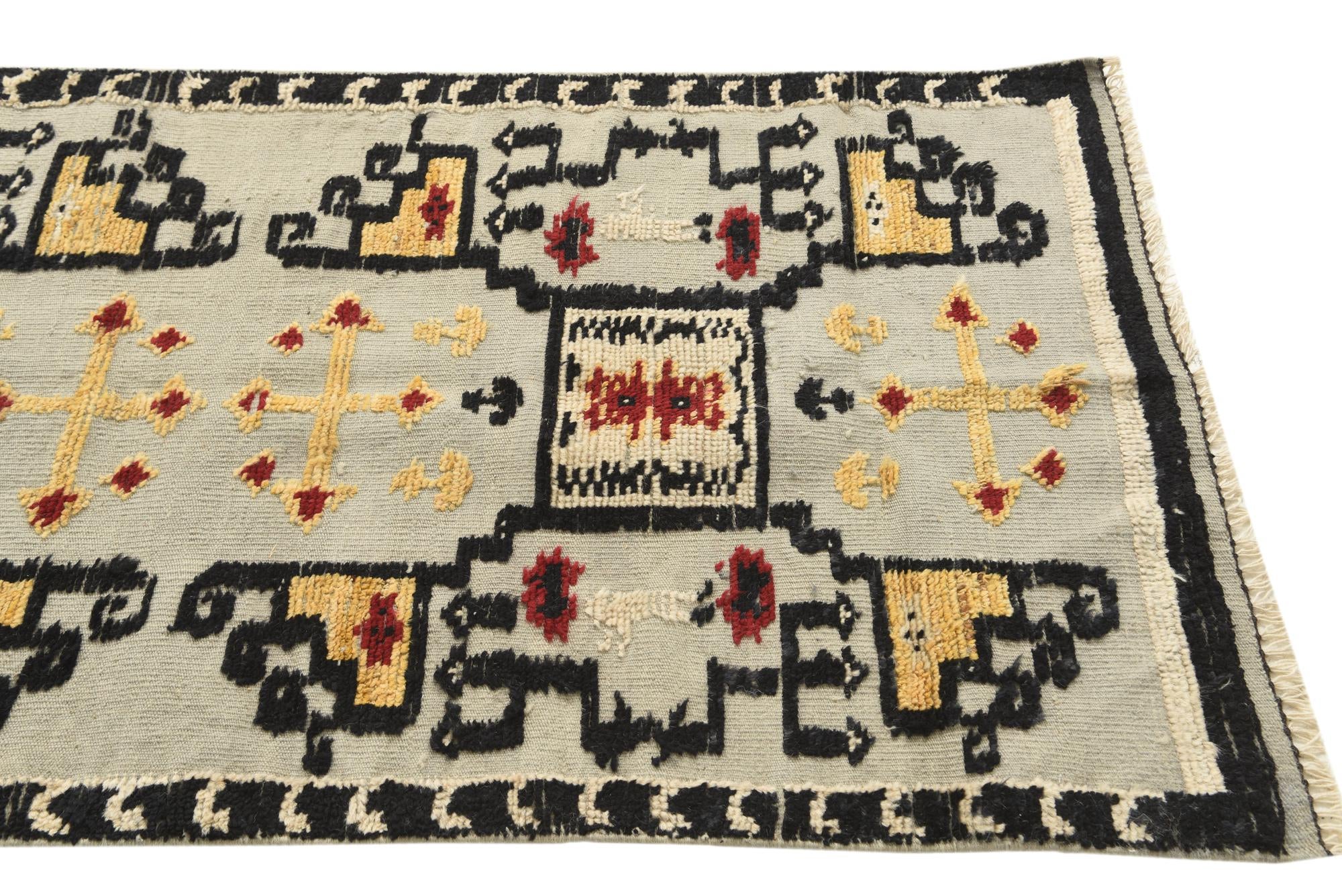 3' 1 x 12' 3 Hand Knotted Darya Wool Runner Rug