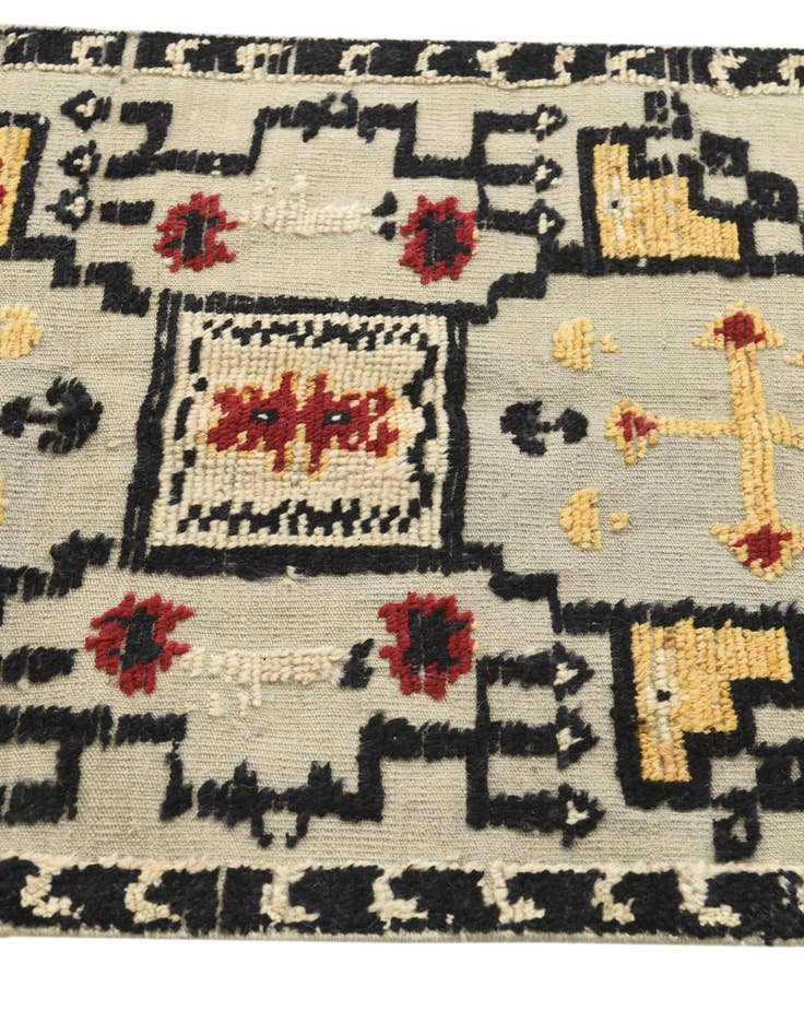 Detail image of 3' 1 x 12' 3  Hand Knotted Darya Wool Runner Rug