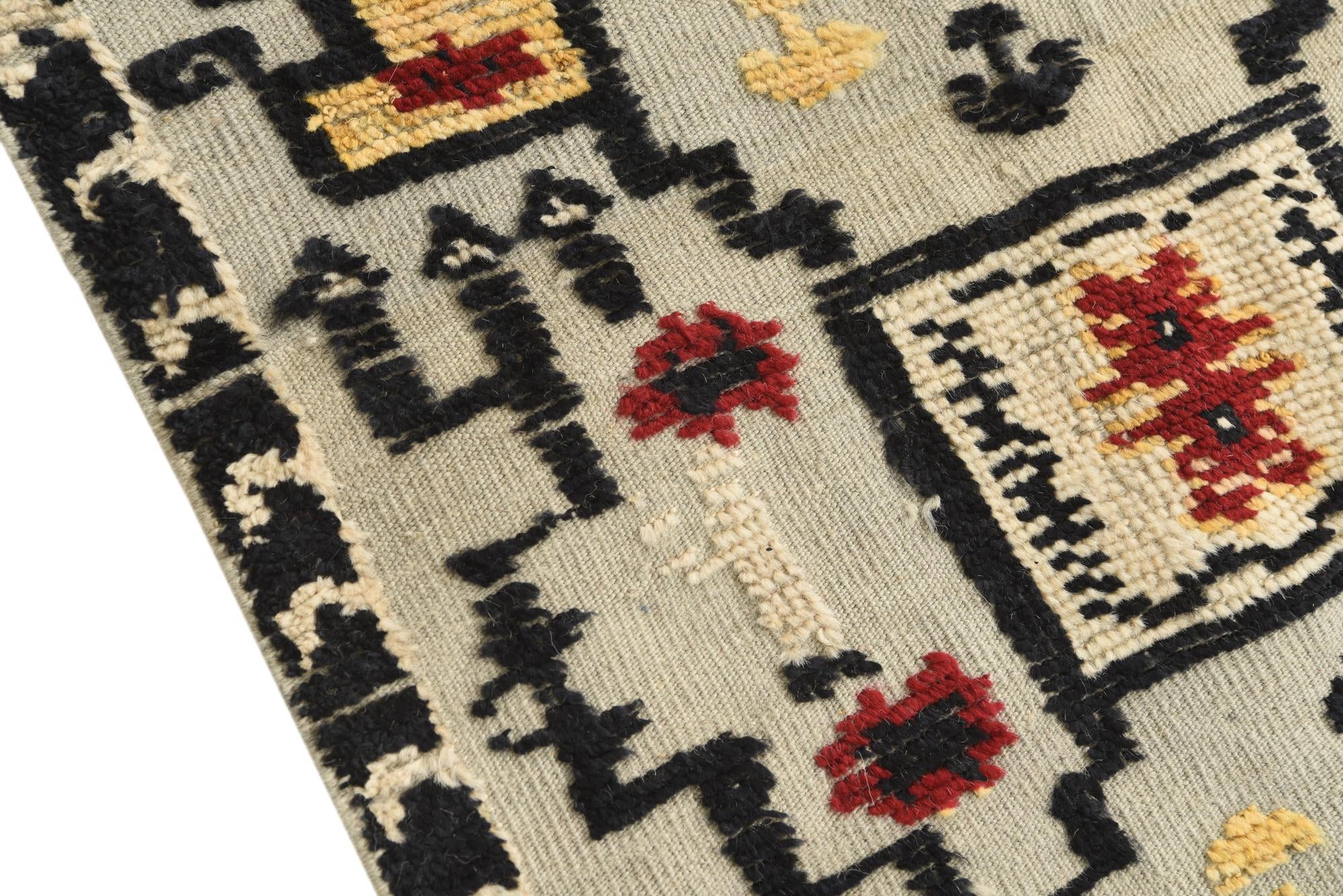 3' 1 x 12' 3 Hand Knotted Darya Wool Runner Rug