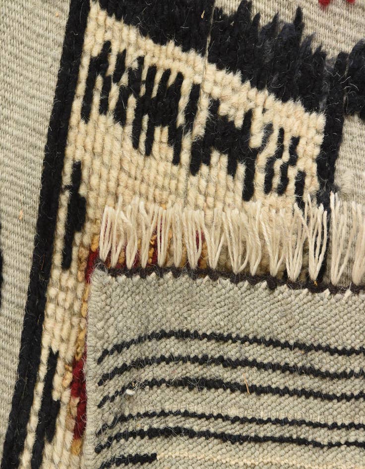 Detail image of 3' 1 x 12' 3  Hand Knotted Darya Wool Runner Rug