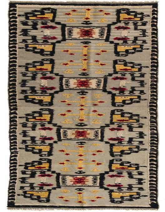 Detail image of 3' 1 x 12' 3 Hand Knotted Darya Wool Runner Rug