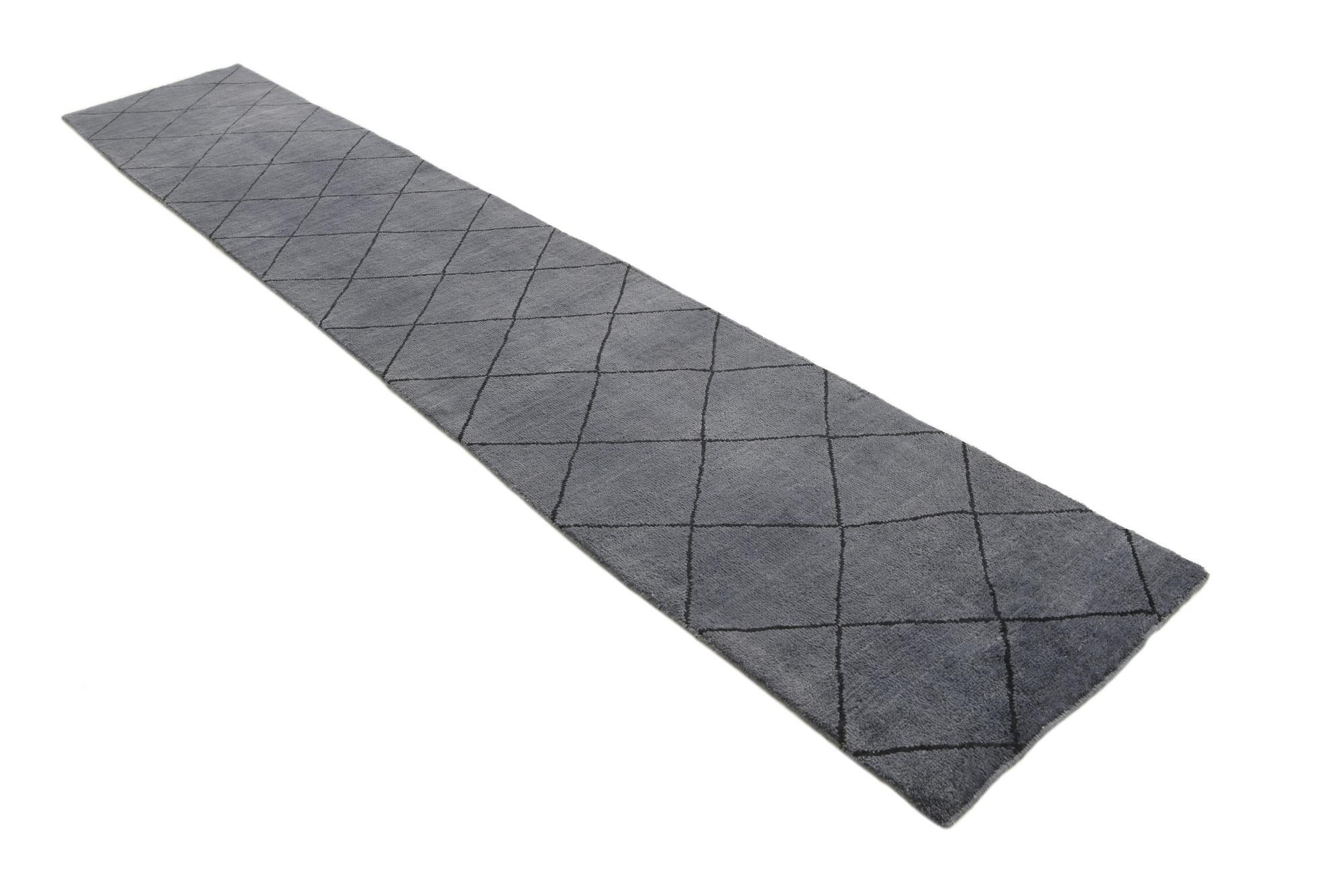 2' 6 x 14' Hand Knotted Darya Wool Runner Rug