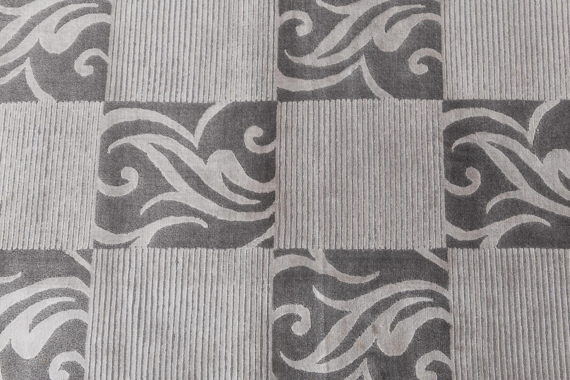 2' 9 x 9' 9 Hand Knotted Darya Wool Runner Rug