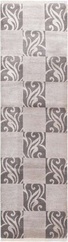 2' 9 x 9' 9 Hand Knotted Darya Wool Runner Rug