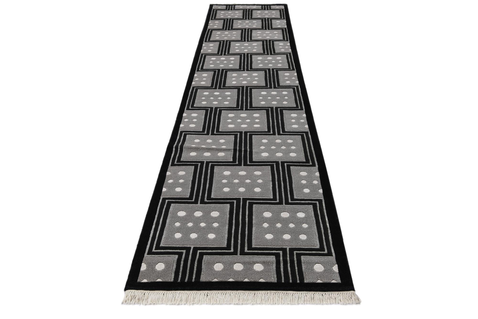 2' 8 x 13' 2 Hand Knotted Darya Wool Runner Rug