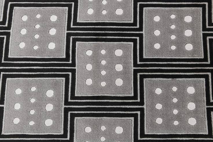 Detail image of 2' 8 x 13' 2 Hand Knotted Darya Wool Runner Rug