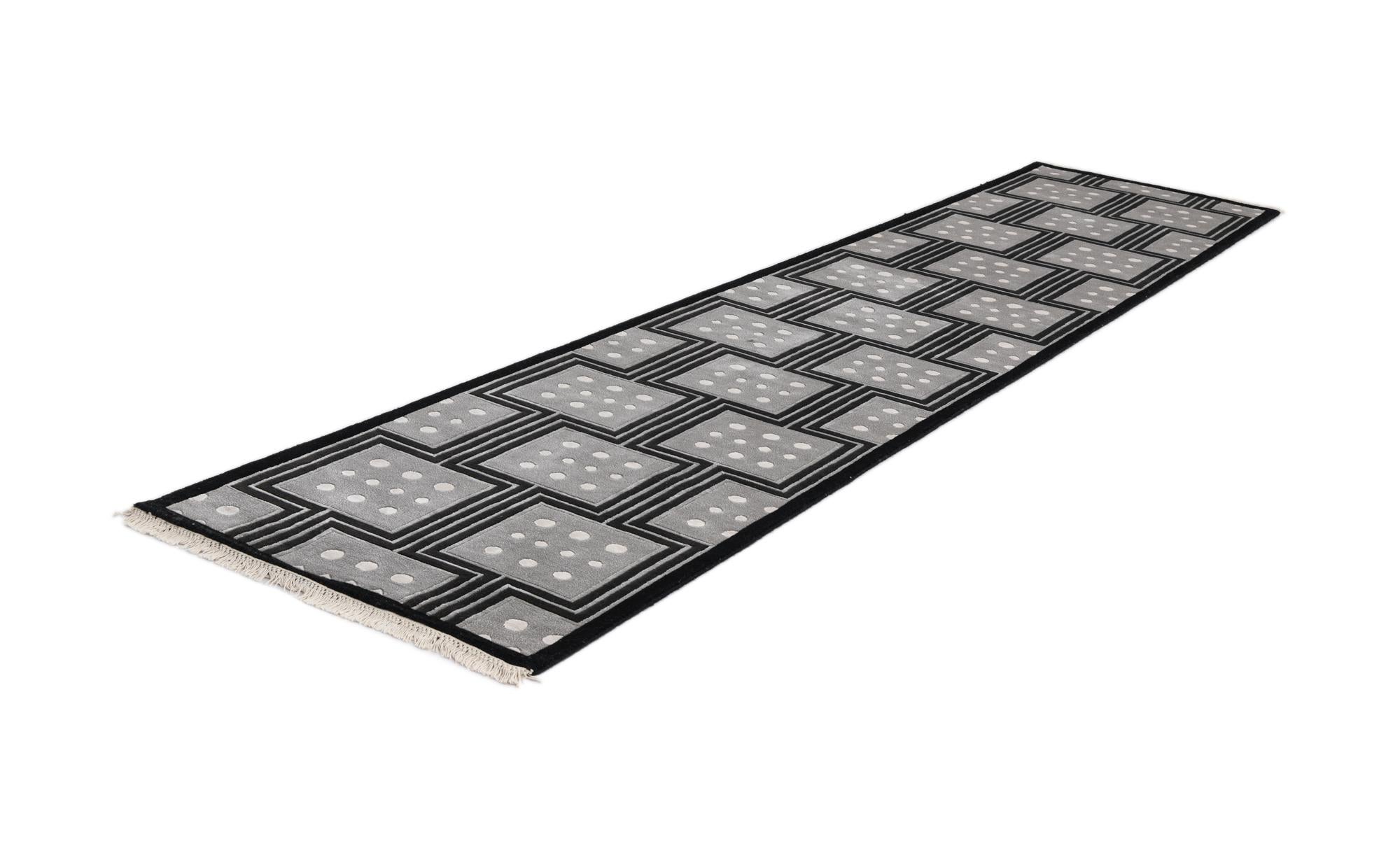 2' 9 x 13' 1 Hand Knotted Darya Wool Runner Rug