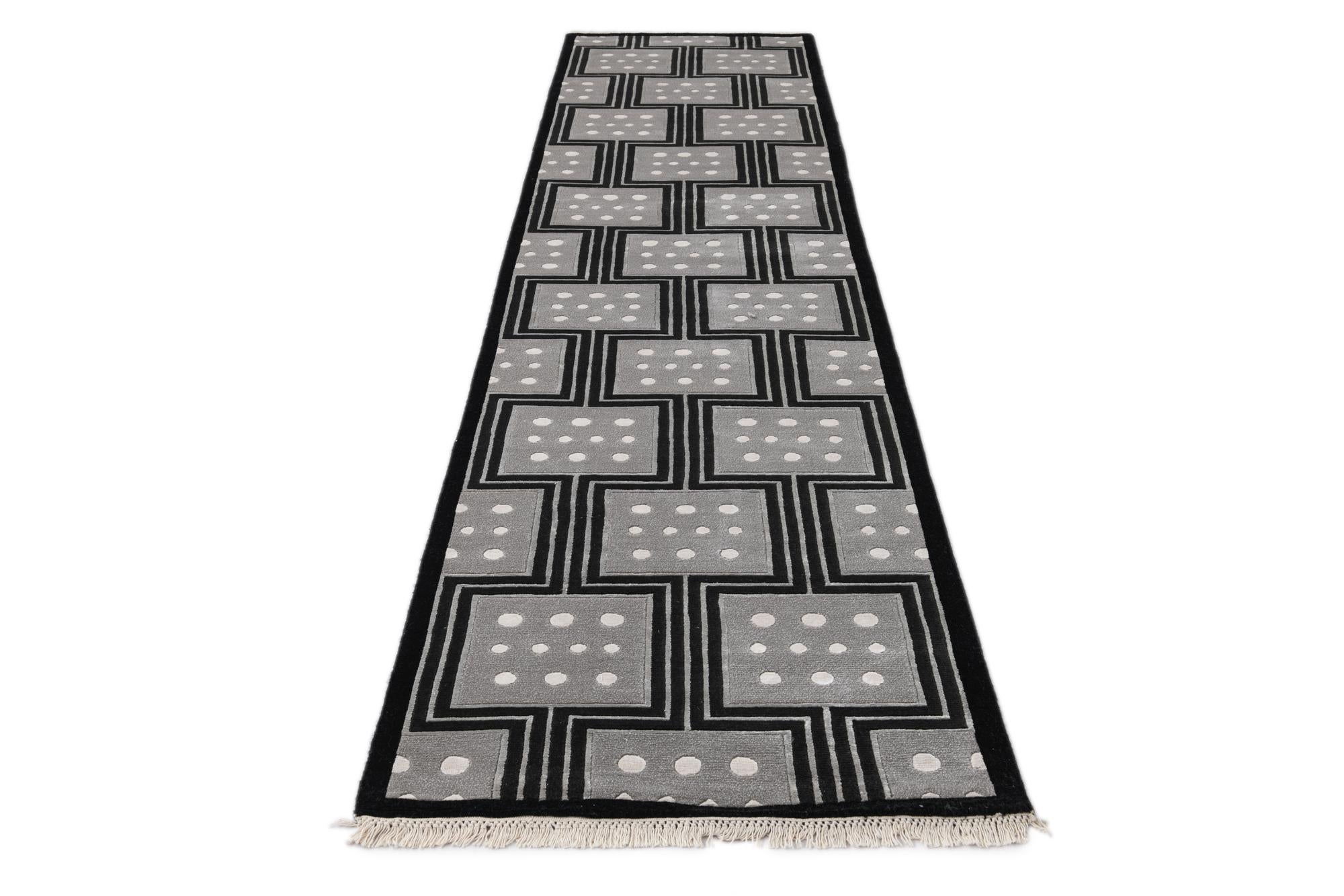 2' 9 x 13' 1 Hand Knotted Darya Wool Runner Rug