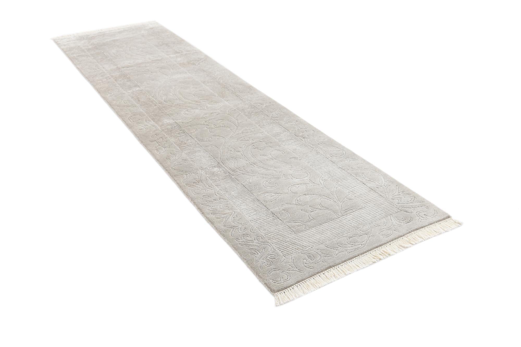 2' 7 x 10' Hand Knotted Darya Wool Runner Rug
