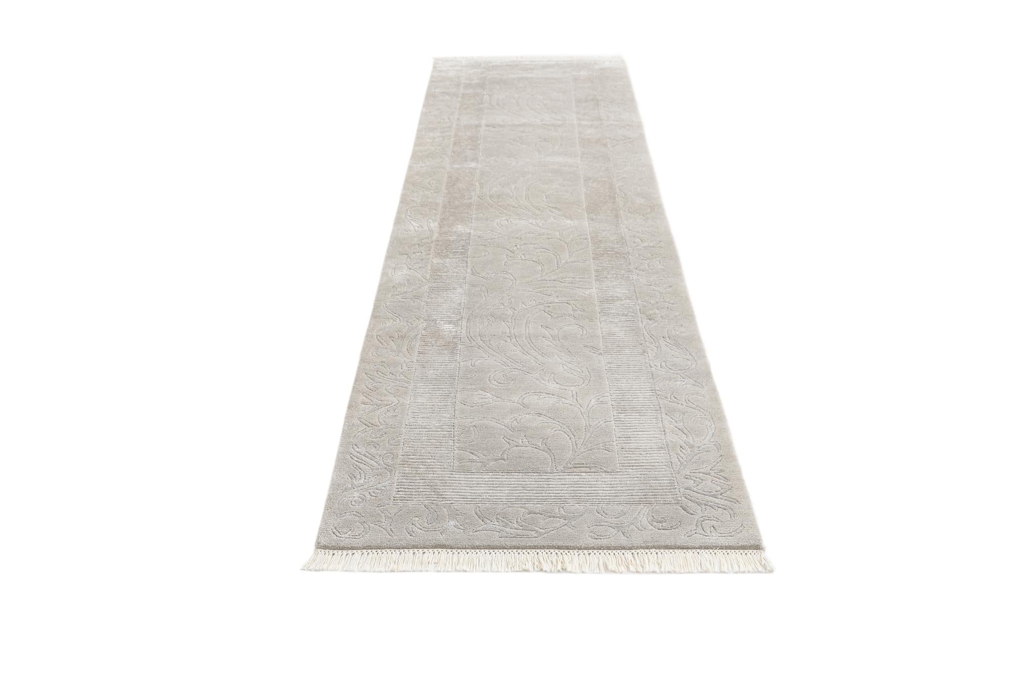 2' 7 x 10' Hand Knotted Darya Wool Runner Rug
